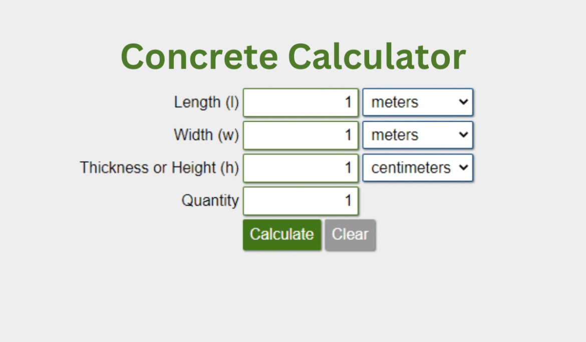 Concrete Calculator